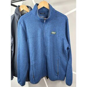 LL Bean Sweater Fleece 3-in-1 Jacket Men’s L Regular Blue Shell Water Resistant